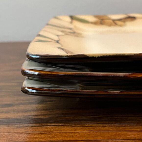 Gourmet Basics by Mikasa Emory 3 Salad / Dessert Plates Stoneware 8.5" - Picture 7 of 9